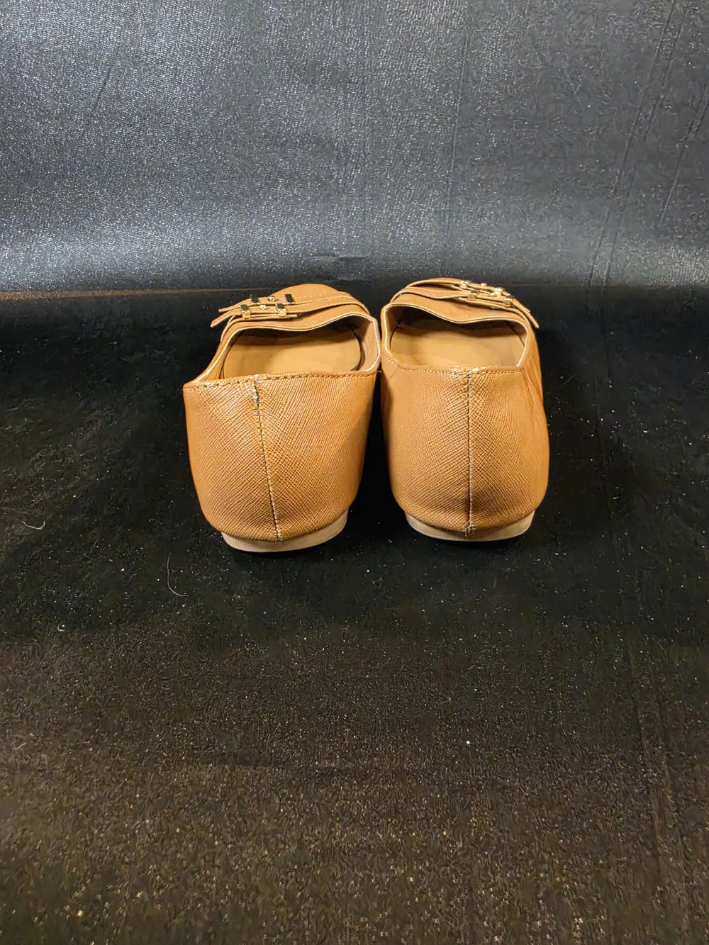 Charlotte Russe Women's Brown Ballet Flats Size 8 Tan Faux Leather Slip On